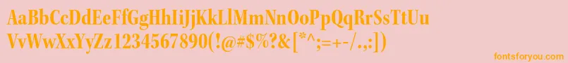 KeplerstdBoldcnsubh Font – Orange Fonts on Pink Background