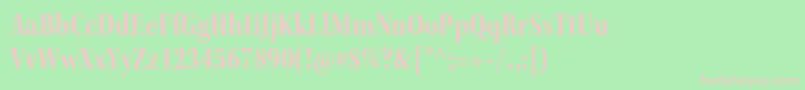 KeplerstdBoldcnsubh Font – Pink Fonts on Green Background