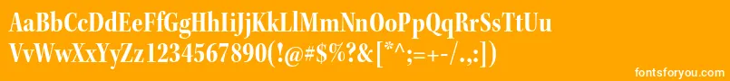 KeplerstdBoldcnsubh Font – White Fonts on Orange Background