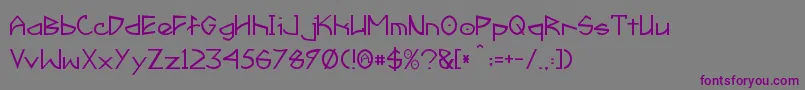 Fractyl Font – Purple Fonts on Gray Background