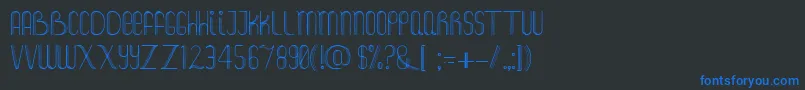 Foam Font – Blue Fonts on Black Background