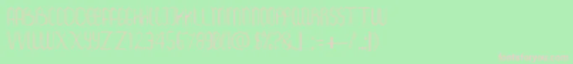 Foam Font – Pink Fonts on Green Background