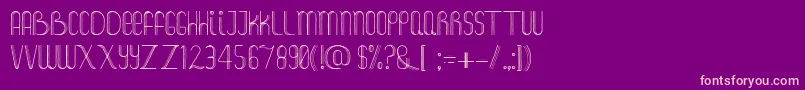 Foam Font – Pink Fonts on Purple Background