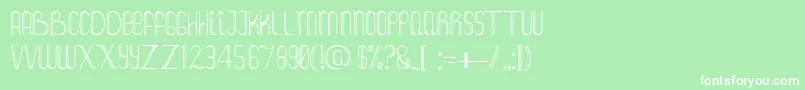 Foam Font – White Fonts on Green Background