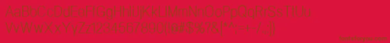 En savoir plus sur la police NeogramLightcnd Police NeogramLightcnd – polices brunes sur fond rouge