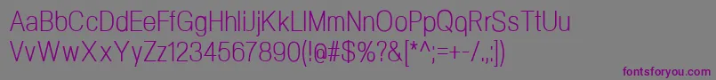 Шрифт NeogramLightcnd – фиолетовые шрифты на сером фоне