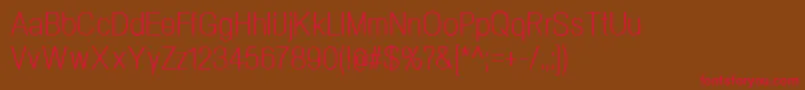 NeogramLightcnd Font – Red Fonts on Brown Background