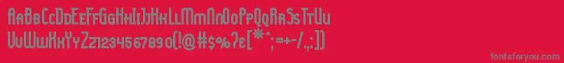 Ladyiscb Font – Gray Fonts on Red Background