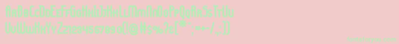 Ladyiscb Font – Green Fonts on Pink Background