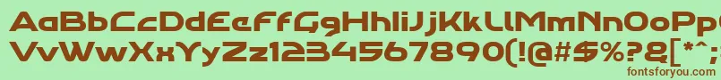 Agharaproregular Font – Brown Fonts on Green Background