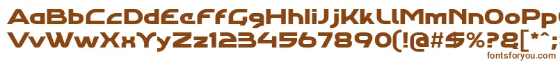 Agharaproregular-fontti – ruskeat fontit valkoisella taustalla