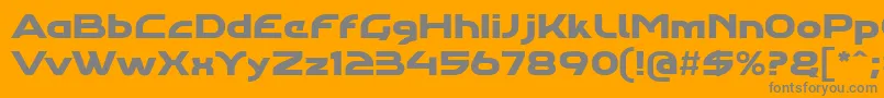 Agharaproregular Font – Gray Fonts on Orange Background