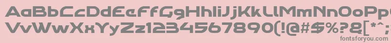 Agharaproregular Font – Gray Fonts on Pink Background