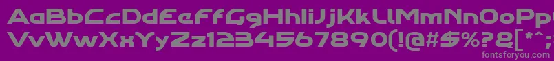 Agharaproregular Font – Gray Fonts on Purple Background