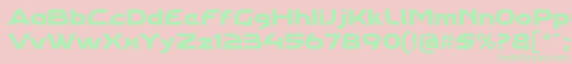 Agharaproregular Font – Green Fonts on Pink Background