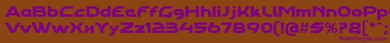 Agharaproregular Font – Purple Fonts on Brown Background