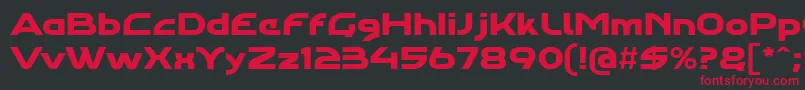 Agharaproregular Font – Red Fonts on Black Background