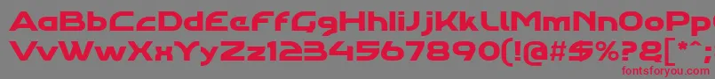 Agharaproregular Font – Red Fonts on Gray Background