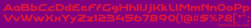 Agharaproregular Font – Red Fonts on Purple Background