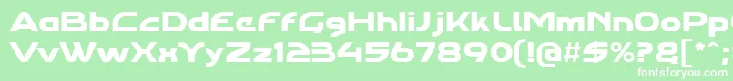 Agharaproregular Font – White Fonts on Green Background