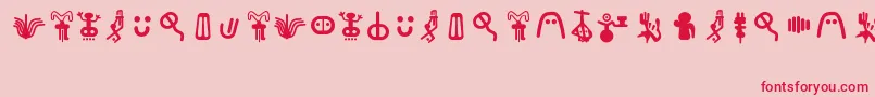 IngaStoneRedesigned Font – Red Fonts on Pink Background