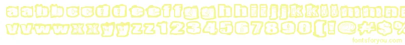 Territorio-Schriftart – Gelbe Schriften