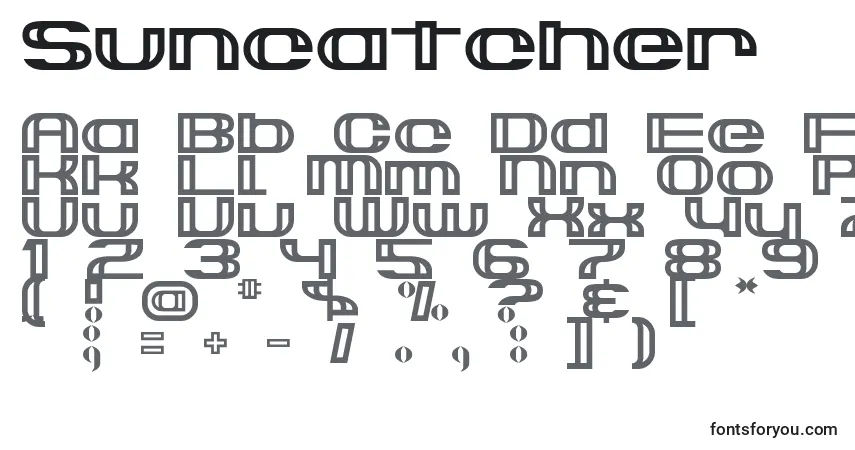 Suncatcher Font – alphabet, numbers, special characters