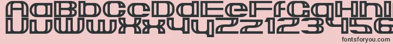 フォントSuncatcher – ピンクの背景に黒い文字