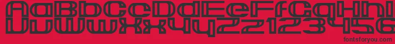 Suncatcher Font – Black Fonts on Red Background