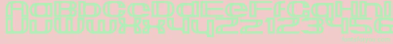 Suncatcher Font – Green Fonts on Pink Background