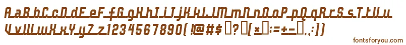 Johndoe-fontti – ruskeat fontit valkoisella taustalla