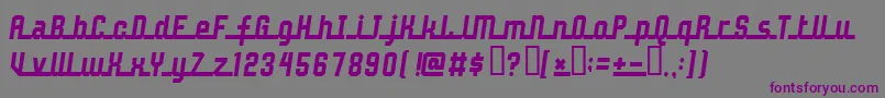 Johndoe Font – Purple Fonts on Gray Background