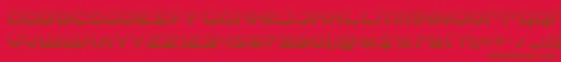 Gunnerstormgrad Font – Brown Fonts on Red Background