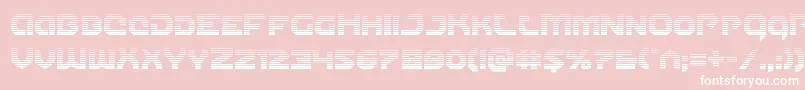 Gunnerstormgrad Font – White Fonts on Pink Background