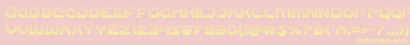 Gunnerstormgrad Font – Yellow Fonts on Pink Background