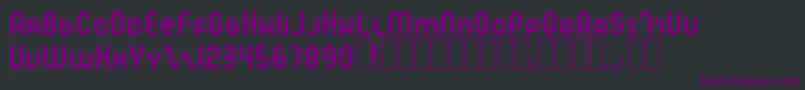 Spedlrn-Schriftart – Violette Schriften auf schwarzem Hintergrund