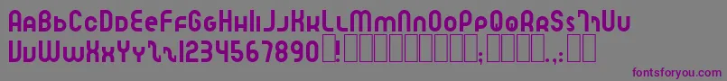 Spedlrn-Schriftart – Violette Schriften auf grauem Hintergrund