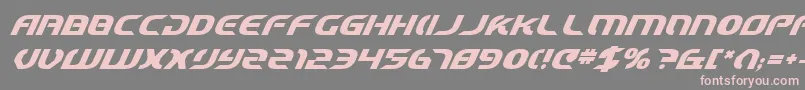 StarfighterCadetBoldItalic Font – Pink Fonts on Gray Background