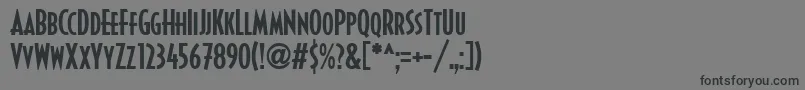 DecoturaIcg Font – Black Fonts on Gray Background