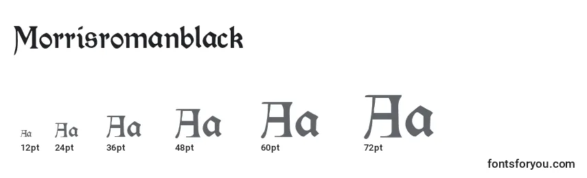 Размеры шрифта Morrisromanblack (68672)