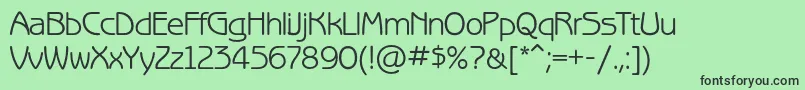 Benguiatgothicc Font – Black Fonts on Green Background