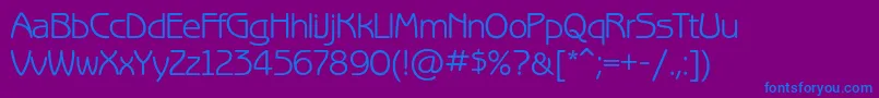 Benguiatgothicc Font – Blue Fonts on Purple Background