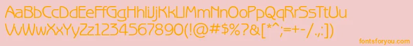 Benguiatgothicc Font – Orange Fonts on Pink Background