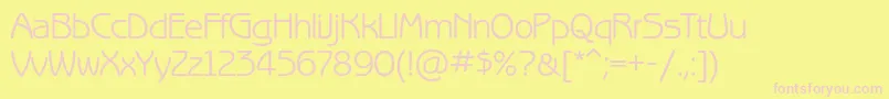 Benguiatgothicc Font – Pink Fonts on Yellow Background