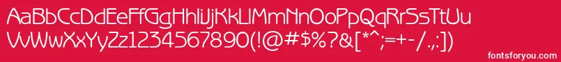 Benguiatgothicc Font – White Fonts on Red Background