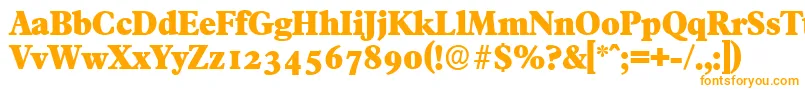 Шрифт FranciscoserialHeavyRegular – оранжевые шрифты
