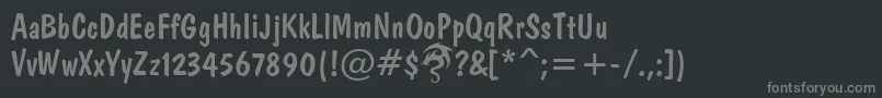 Więcej informacji o czcionce DomkratDpNormal Czcionka DomkratDpNormal – szare czcionki na czarnym tle