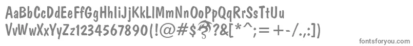 Шрифт DomkratDpNormal – серые шрифты на белом фоне