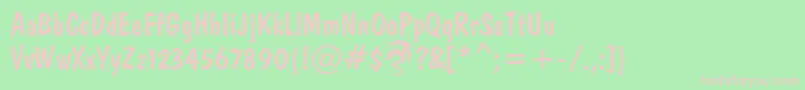 DomkratDpNormal Font – Pink Fonts on Green Background