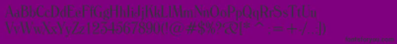 Fonte WindsorLightCondensedBt – fontes pretas em um fundo violeta